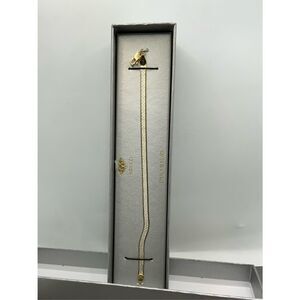 Bracelet in Italian Sterling Silver and 18 K Yellow Gold Overlay